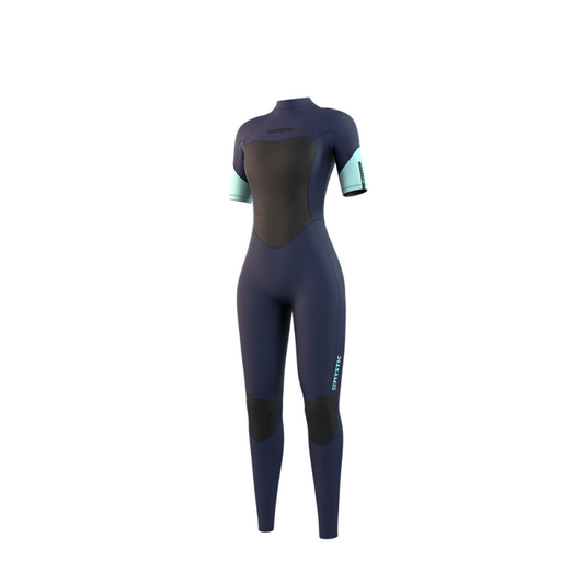 Mystic Brand Shortarm 3/2mm Bzip Flatlock Women Wetsuit