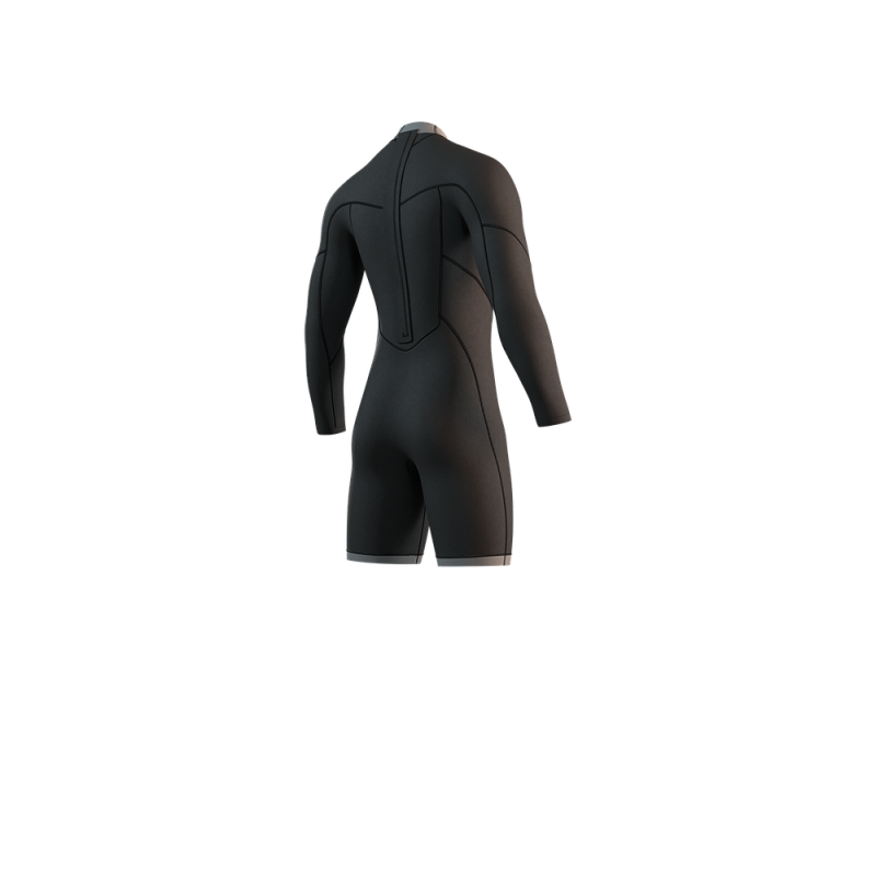 Mystic Brand Longarm Shorty 3/2mm Bzip Flatlock Wetsuit