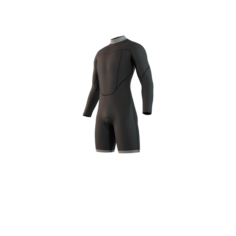 Mystic Brand Longarm Shorty 3/2mm Bzip Flatlock Wetsuit