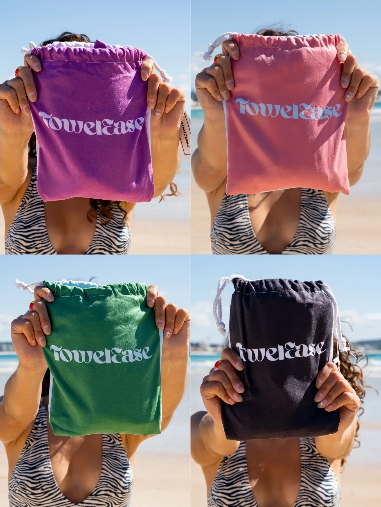 TowelEase Beach Towel Ultrasoft with Magnets, Pockets & Sand-free!